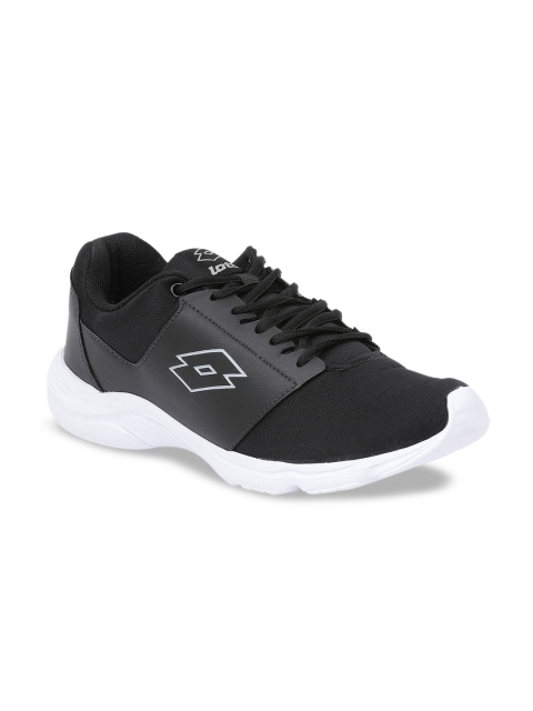 

Lotto Men Black Mesh Santino II Training or Gym Shoes