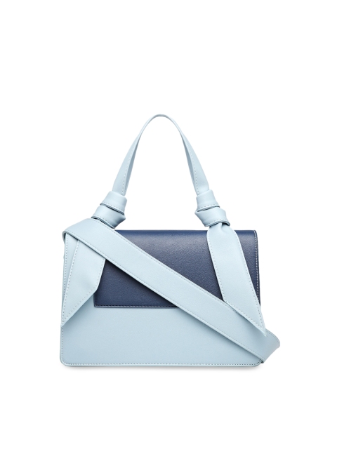 

Diana Korr Blue Colourblocked Handheld Bag
