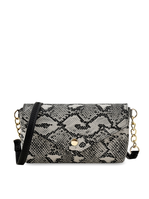 

STELLER Black & Grey Printed Sling Bag