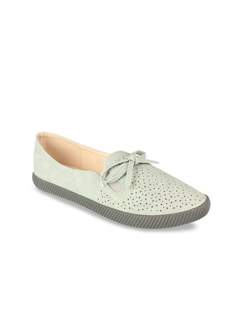 

Flat n Heels Women Green Slip-On Sneakers