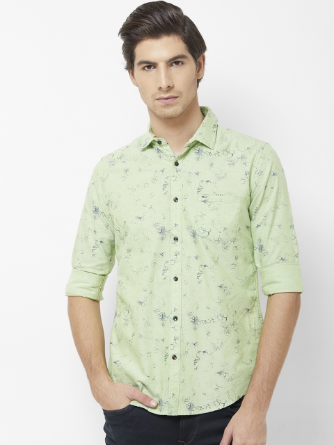 

Killer Men Green Regular Fit Printed Casual Shirt