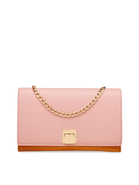 

Diana Korr Pink Solid Clutch