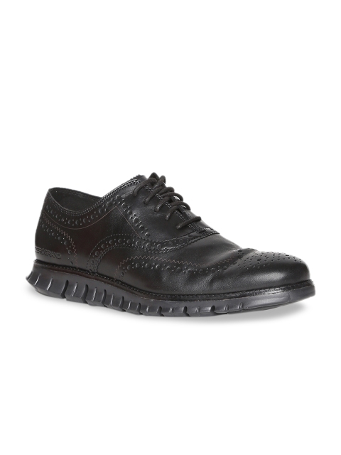 

Cole Haan Men Black Solid Leather Brogues
