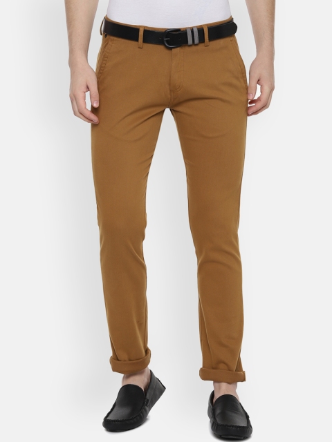 

Allen Solly Men Brown Slim Fit Solid Regular Trousers
