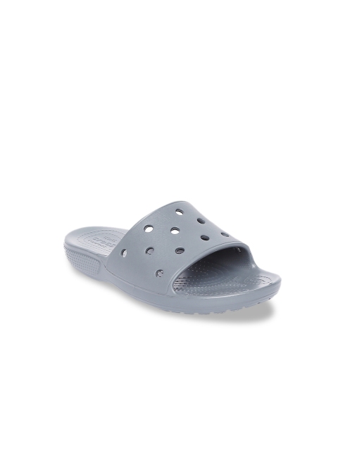 

Crocs Classic Unisex Grey Self Design Sliders