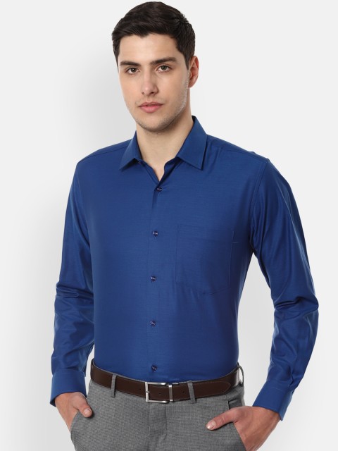 

Van Heusen Men Blue Regular Fit Solid Formal Shirt