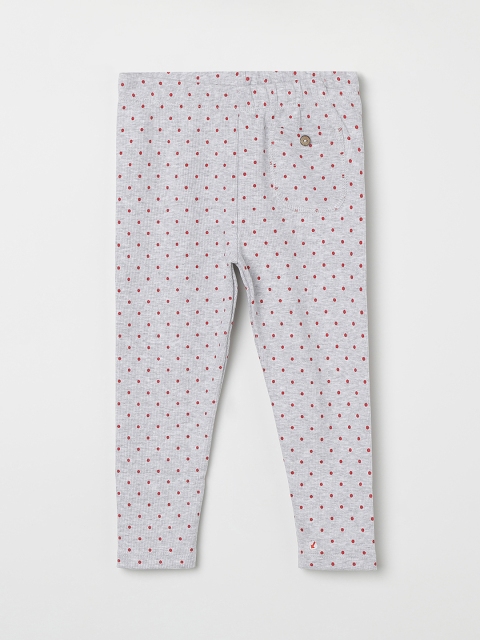 

Juniors by Lifestyle Girls Grey & Red Printed Ankle-Length Leggings