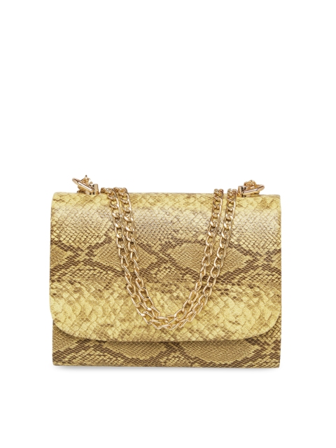 

Tarusa Gold-Toned Snake Skin Printed Sling Bag