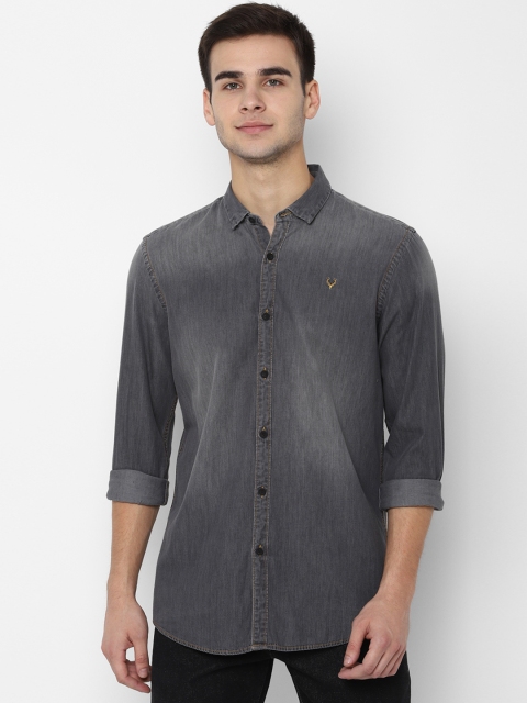 

Allen Solly Sport Men Grey Regular Fit Faded Casual Shirt