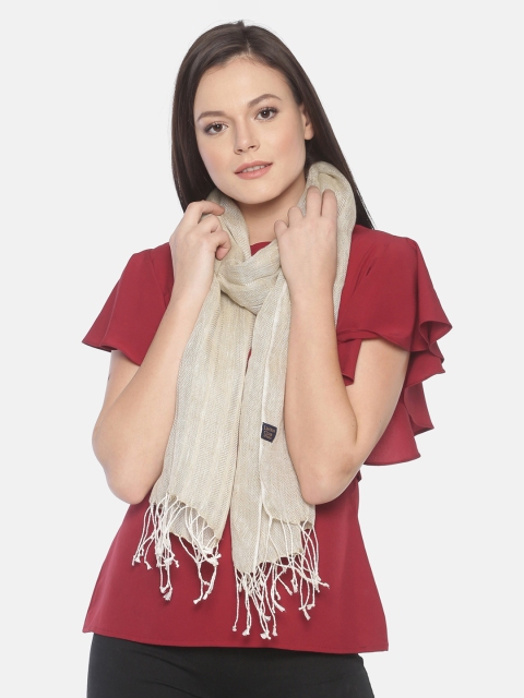 

Linen Club Women Brown Solid Stole