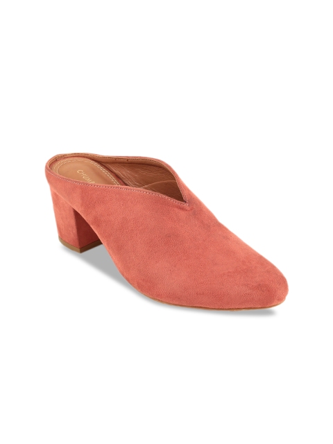 

Chumbak Women Pink Solid Mules