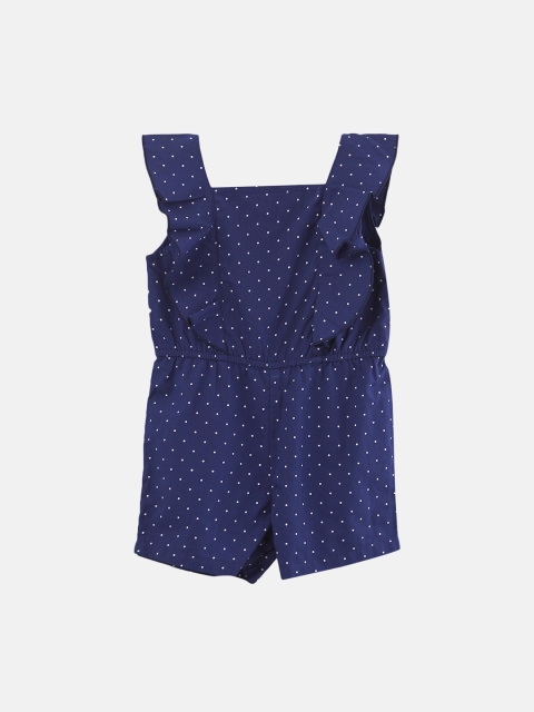 

Beebay Girls Navy Blue Printed Playsuit
