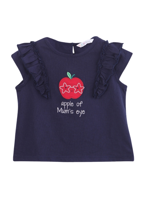 

Beebay Infant Navy Blue Printed Round Neck T-shirt