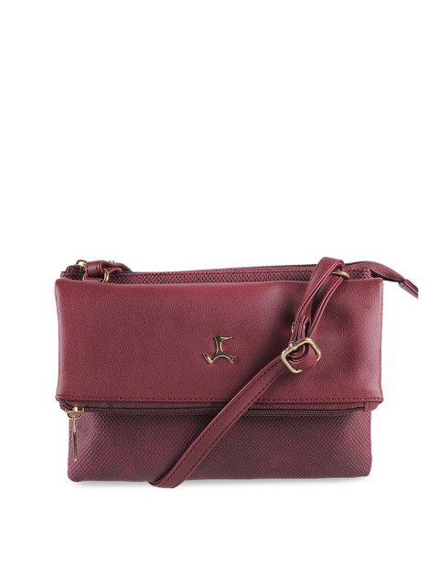 

Mochi Burgundy Solid Sling Bag