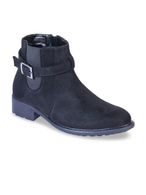 

Bruno Manetti Women Navy Blue Flat Boots
