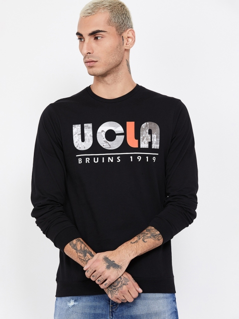 

UCLA Men Black & Grey Printed Sweatshirt