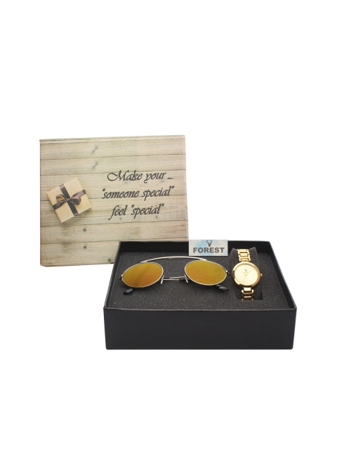 

Hobforestessentials Women Watch Gift Set, Gold