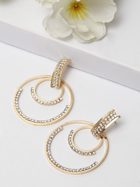 

AVANT-GARDE PARIS Gold Plated Circular Drop Earrings