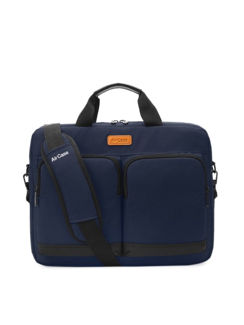 

AirCase Unisex Blue Solid Laptop Messenger Bag