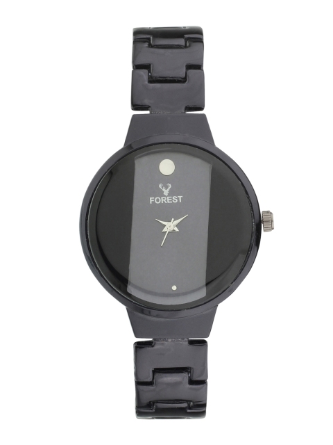 

Hobforestessentials Women Black Analogue Watch FR-N-216