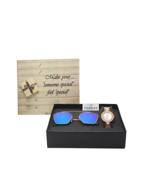 

Hobforestessentials Women Sunglasses And Watch Gift Set, Rose gold