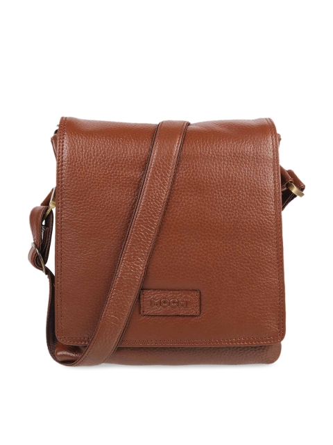 

Mochi Tan Brown Solid Leather Sling Bag