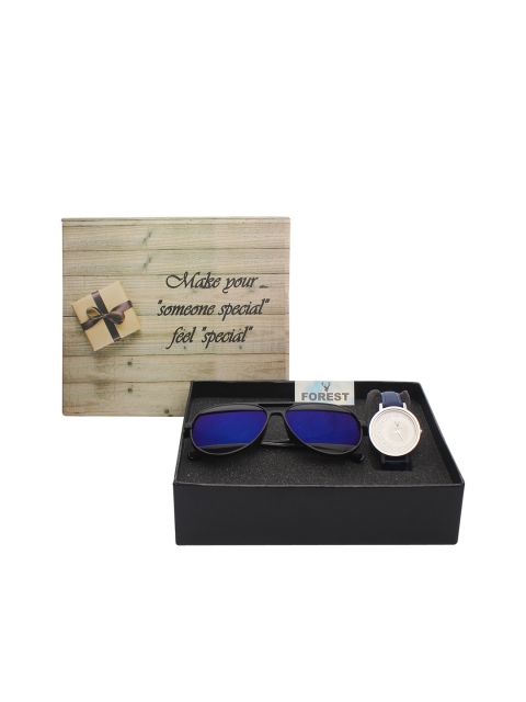 

Hobforestessentials Women Watch & Sunglasses Gift Set, White