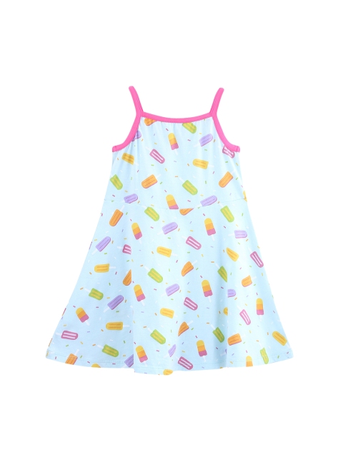 

Beebay Infant Blue & Purple Ice Lollies Print A-Line Dress