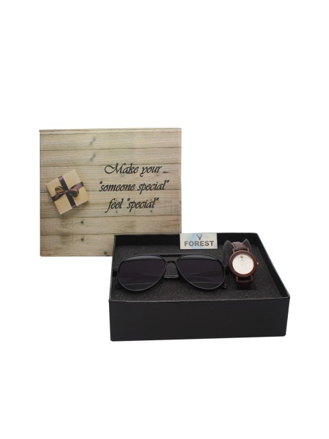 

Hobforestessentials Women Watch And Sunglass Gift Set, White