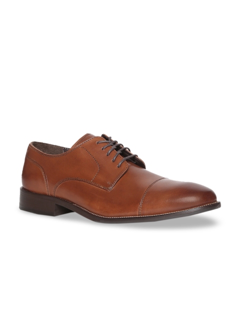 

Cole Haan Men Brown Solid Formal Leather Derbys