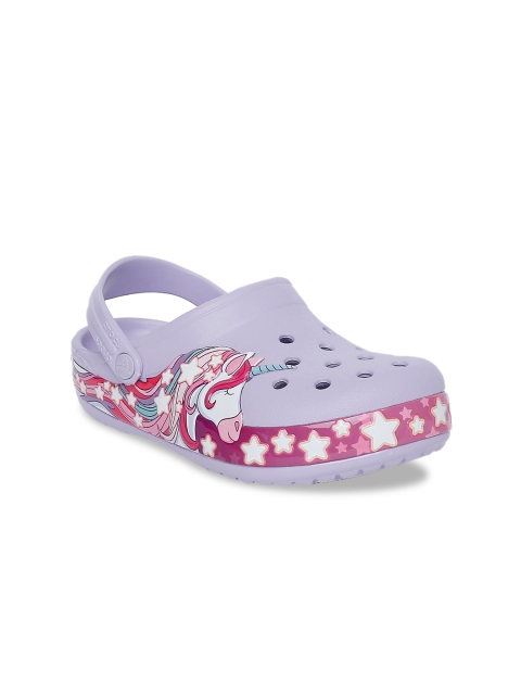 

Crocs Girls Purple Funlab Printed Clogs