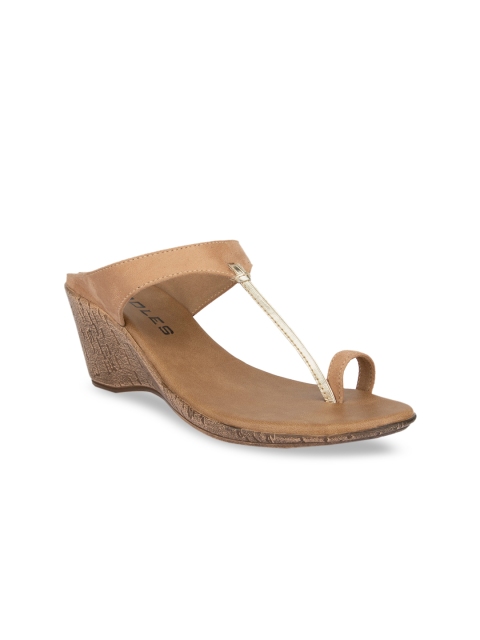 

SOLES Women Beige Solid Heels