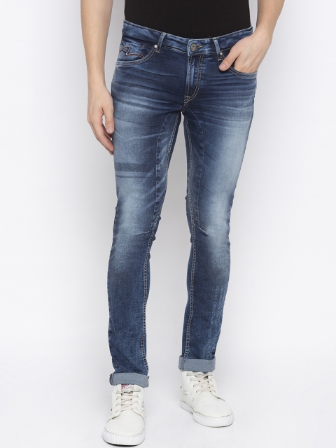 

SPYKAR Men Blue Skinny Fit Low-Rise Clean Look Jeans