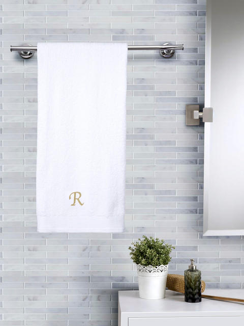 

MASPAR Unisex White Solid 550GSM Medium Bath Towel