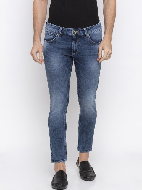 

SPYKAR Men Blue Tapered Fit Mid-Rise Clean Look Jeans