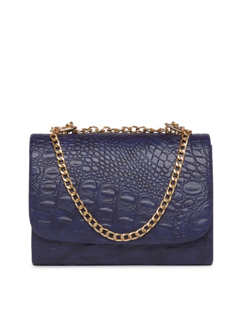 

Tarusa Navy Blue Croc Skin Textured Sling Bag