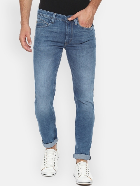 

Solly Jeans Co. Men Blue Skinny Fit Mid-Rise Clean Look Stretchable Jeans