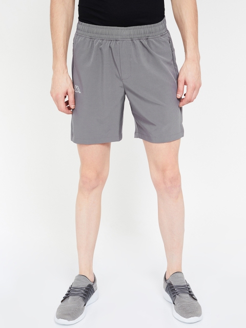 

Kappa Men Grey Solid Regular Fit Sports Shorts