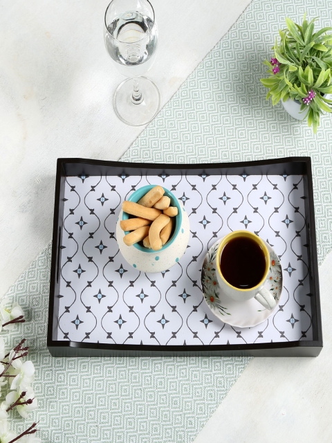 

Crayton White MDF Large Rectangular Serving Tray