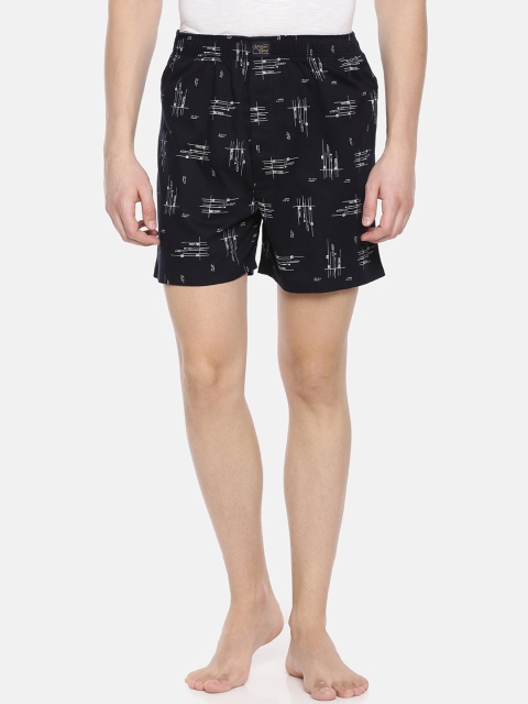 

Urban Dog Men Black & White Printed Boxers UDBX178-M