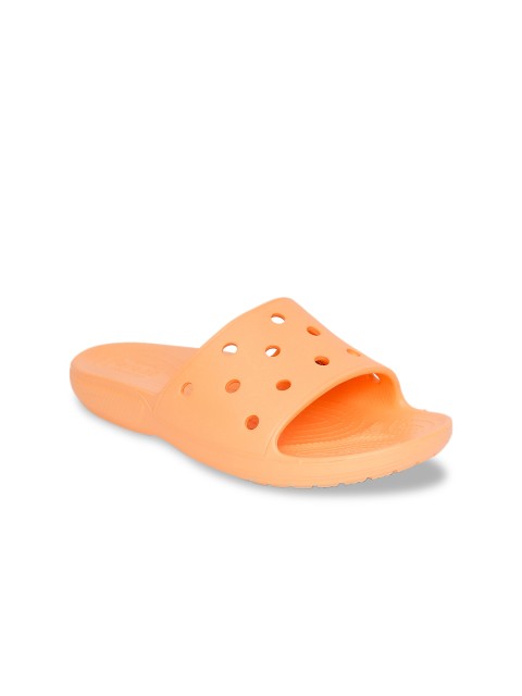 

Crocs Unisex Orange Self Design Sliders