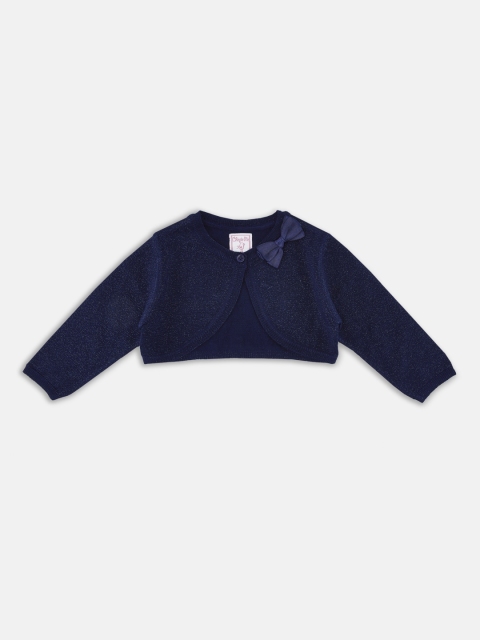 

Chirpie Pie by Pantaloons Girls Navy Blue Solid Cardigan Sweater