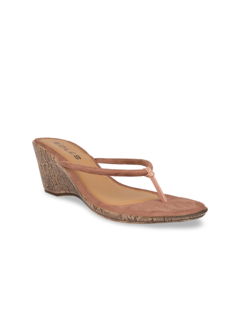 

SOLES Women Pink Solid Heels