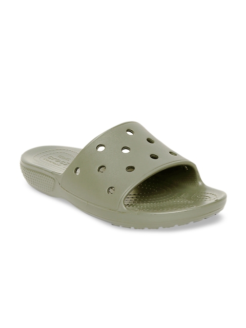 

Crocs Classic Unisex Green Self Design Sliders