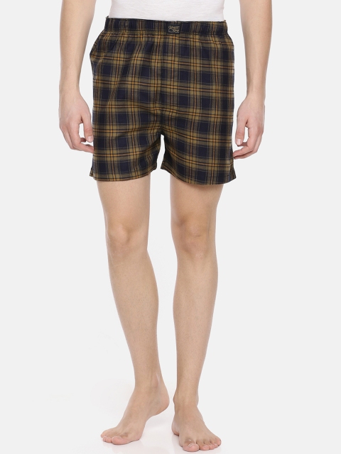 

Urban Dog Men Blue & Brown Checked Boxers UDBX180-M