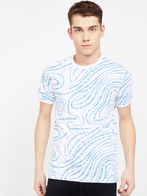 

UCLA Men White Printed Round Neck T-shirt