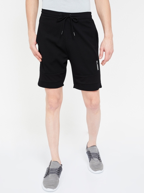 

Kappa Men Black Solid Regular Fit Sports Shorts