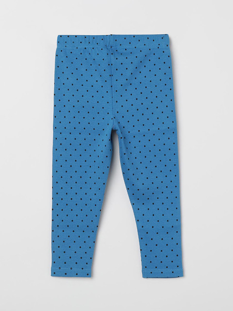 

Juniors by Lifestyle Girls Blue & Black Printed Ankle-Length Leggings