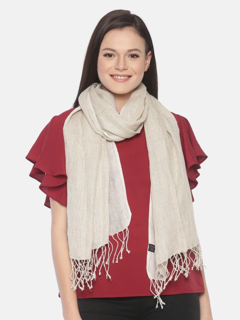 

Linen Club Women Brown Solid Stole