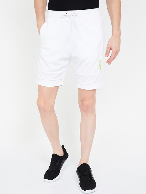 

Kappa Men White Solid Regular Fit Sports Shorts